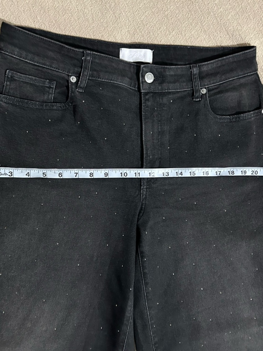 Victoria's Secret Women’s Boyfriend Wide Leg Jeans in Black - Picture 7 of 9